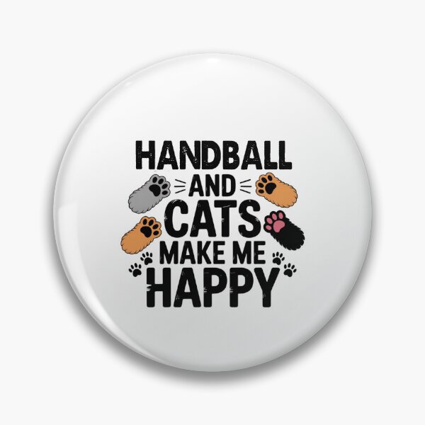 Item preview, Handball And Cats Make Me Happy - Funny Handball Cats Lover designed and sold by Oussinc.