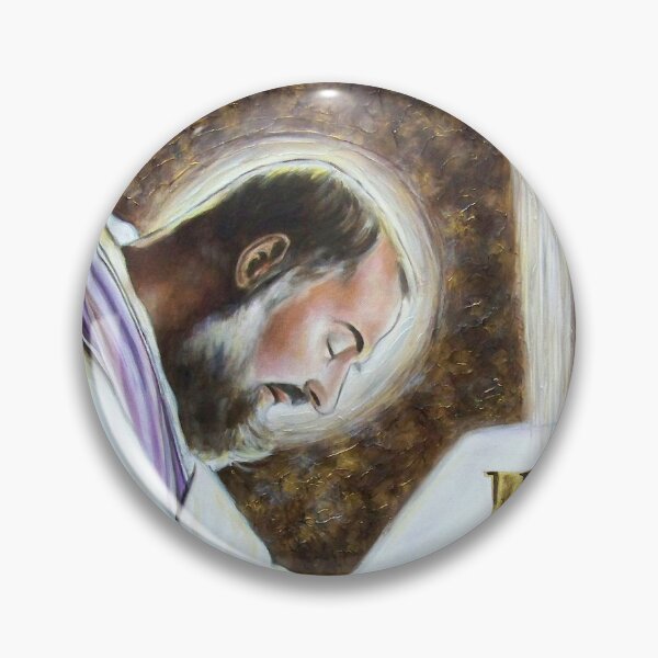 Item preview, Saint Padre Pio Catholic Priest oil painting designed and sold by Tahnja Wolter.