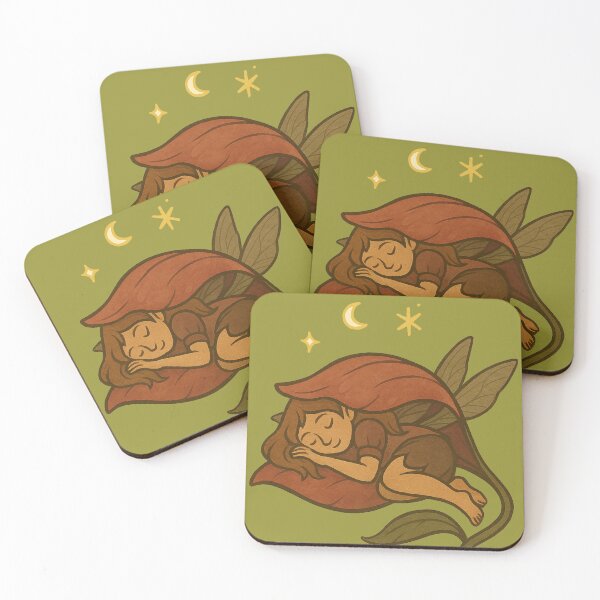 Item preview, Petal Cloak Dreamer – Sleeping Flower Fairy Sticker designed and sold by WitchPrint.