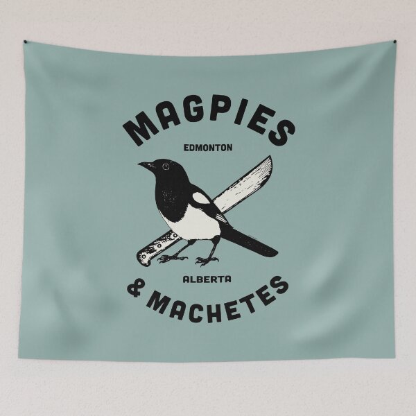 Item preview, Magpies & Machetes designed and sold by Murder of Crows.