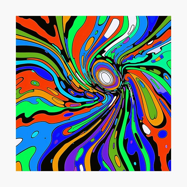 Aperçu de l'œuvre Pop Art, couleurs vives et sauvages, motifs abstraits créée et vendue par DEC02.