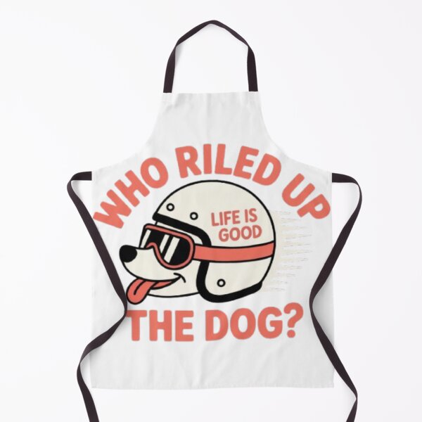 Item preview, Funny Racing Dog Shirt | Who Riled Up the Dog? Retro Helmet Design | Life Is Good Vibes designed and sold by dortmond.