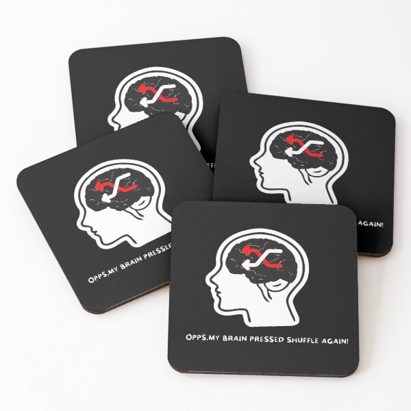 Item preview, ADHD Shuffle Brain – Funny Neurodivergent Quote Design - Black designed and sold by Fatamimosh.