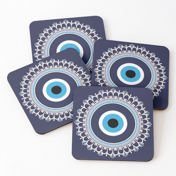 Item preview, Evil Eye Mandala Protection Symbol Nazar Design designed and sold by Parkerzz.