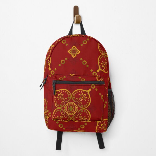 Item preview, Red & Gold Thai Ethnic Pattern designed and sold by Khwanchai.