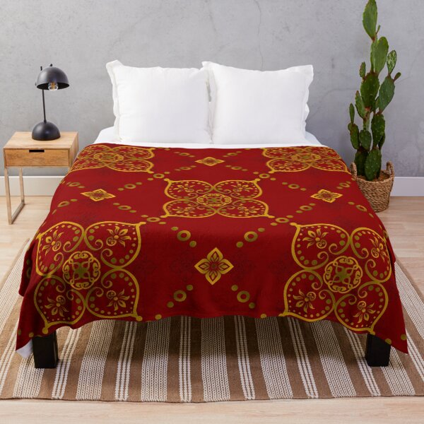 Item preview, Red & Gold Thai Ethnic Pattern designed and sold by Khwanchai.