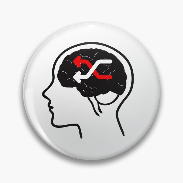 Item preview, ADHD Shuffle Brain – Funny Neurodivergent Quote Design - white designed and sold by Fatamimosh.