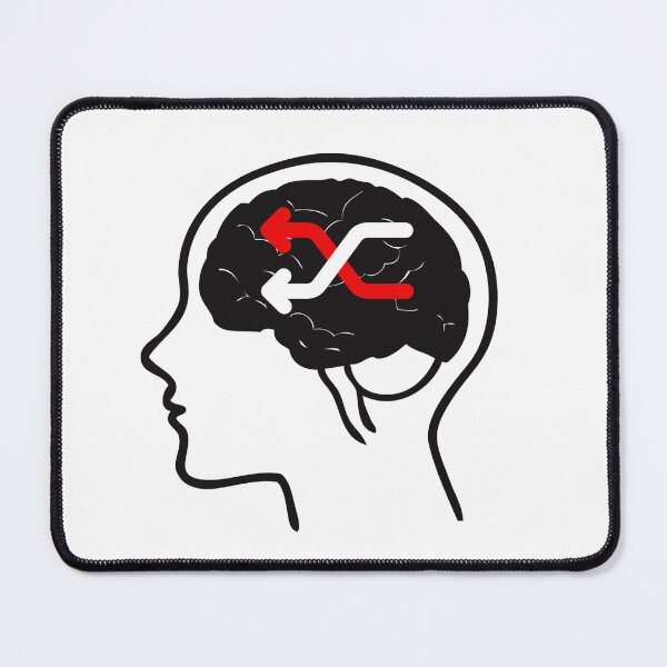 Item preview, ADHD Shuffle Brain – Funny Neurodivergent Quote Design - white designed and sold by Fatamimosh.