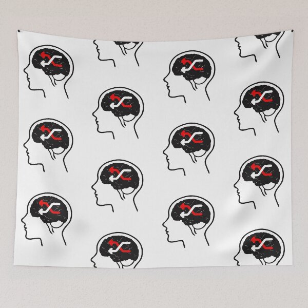 Item preview, ADHD Shuffle Brain – Funny Neurodivergent Quote Design - white designed and sold by Fatamimosh.