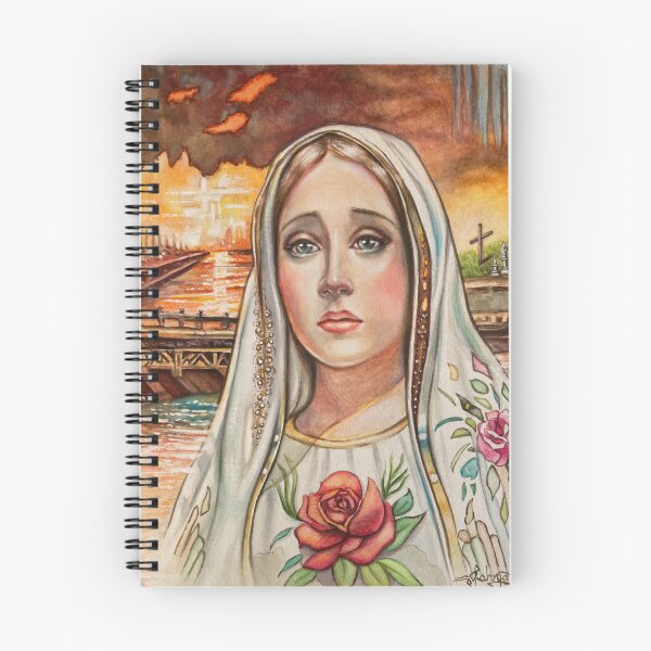 Item preview, Virgen María, Madre María, pintura de acuarela profética designed and sold by Tahnja Wolter.