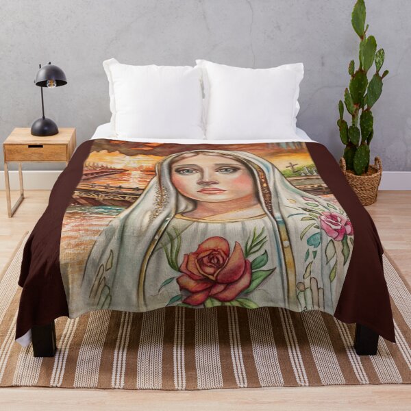 Item preview, Virgin Mary, Mother Mary prophetic watercolour painting designed and sold by Tahnja Wolter.