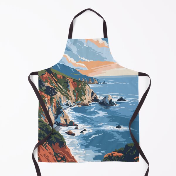 Item preview, Big Sur Beach Minimalist Art Illustration designed and sold by LVTFCOarts.