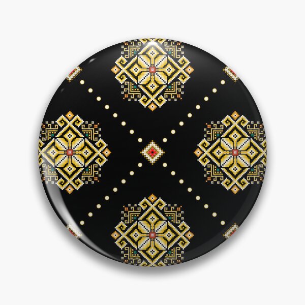 Item preview, Yellow & Gold Pixel Ethnic Pattern designed and sold by Khwanchai.
