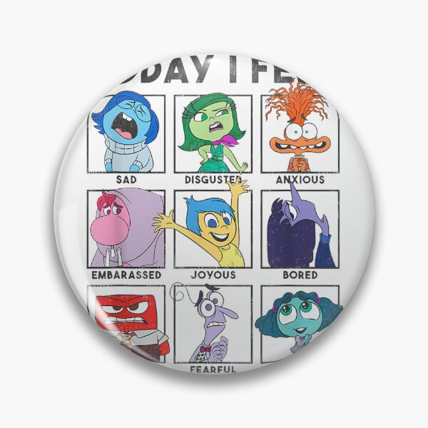 Item preview, Dis.ney Pixar Inside Out 2 Today I Feel... Vintage Panels  designed and sold by WilliamTomlin.
