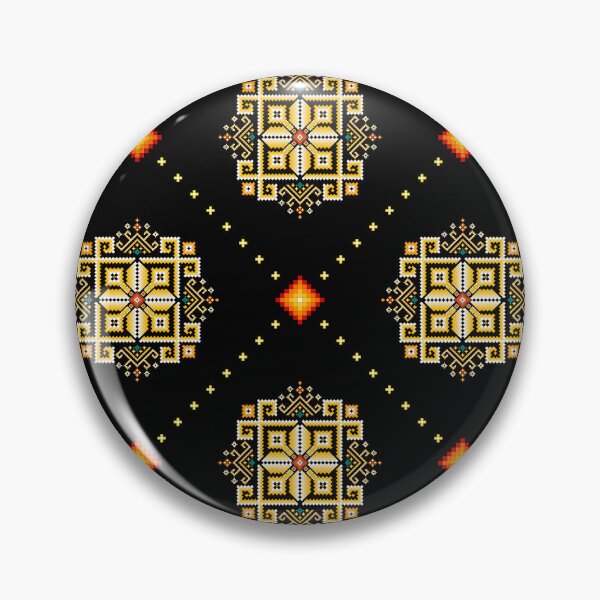 Item preview, Yellow & Gold Pixel Ethnic Pattern designed and sold by Khwanchai.