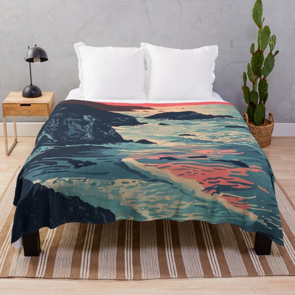 Item preview, Big Sur Ocean Minimalist Art Illustration designed and sold by LVTFCOarts.