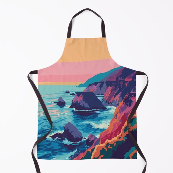 Item preview, Nature Big Sur Minimalist Art Illustration designed and sold by LVTFCOarts.