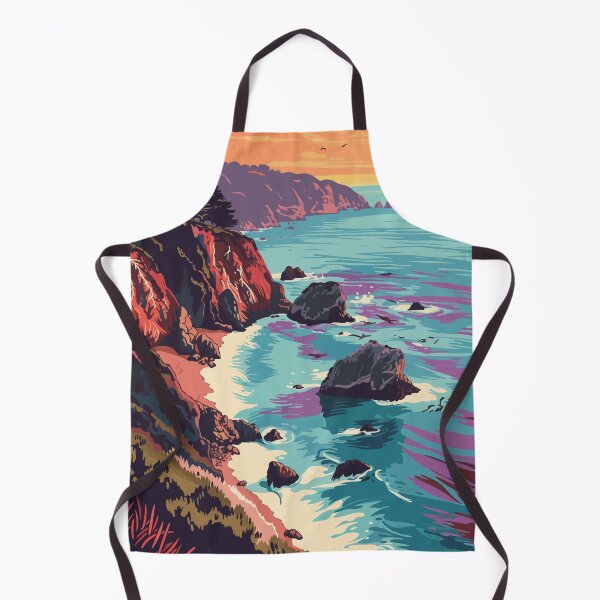 Item preview, Minimalist Big Sur Art Illustration designed and sold by LVTFCOarts.