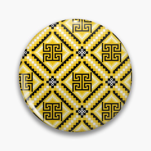 Item preview, Yellow & Black Pixel Greek Pattern designed and sold by Khwanchai.