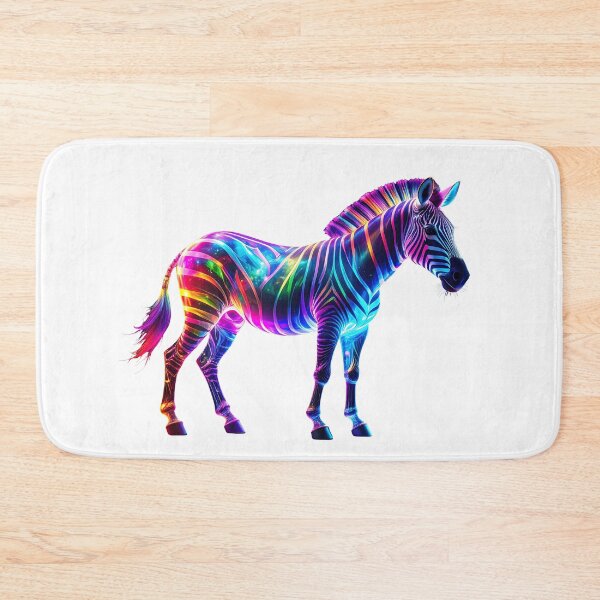 Item preview, Neon Galaxy Zebra Art – Vibrant Psychedelic Striped Animal Design designed and sold by GloriousArtSKD.