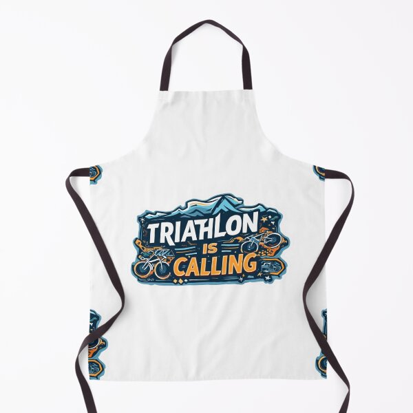 Artikelvorschau, Triathlon ruft – Schwimmen, Radfahren, Laufen Motivationsdesign entworfen und verkauft von Triathlongram.