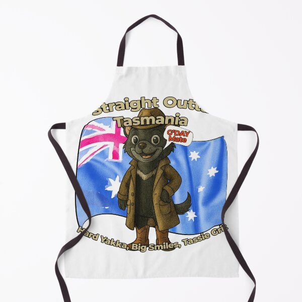 Item preview, Tasmanian Devil Cartoon – Straight Outta Tasmania Aussie Cowboy Design designed and sold by Michael van der Hoorn.