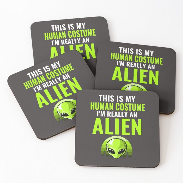 Item preview, This Is My Human Costume I'm Really An Alien Halloween Alien Costume designed and sold by HalloweenGift.