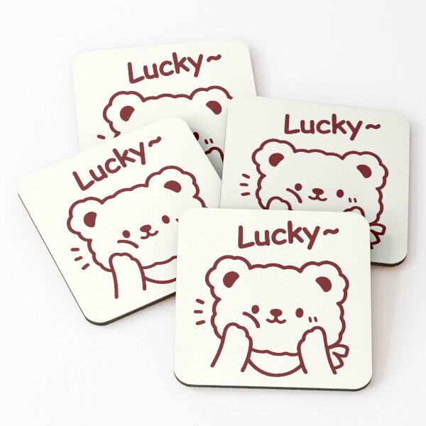 Item preview, Lucky Bear Doodle – Cute Minimalist Cartoon Art designed and sold by graphicnew.