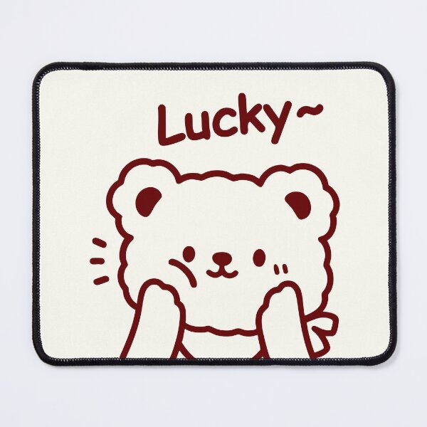 Item preview, Lucky Bear Doodle – Cute Minimalist Cartoon Art designed and sold by graphicnew.