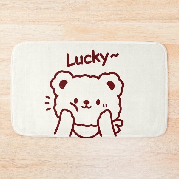 Item preview, Lucky Bear Doodle – Cute Minimalist Cartoon Art designed and sold by graphicnew.