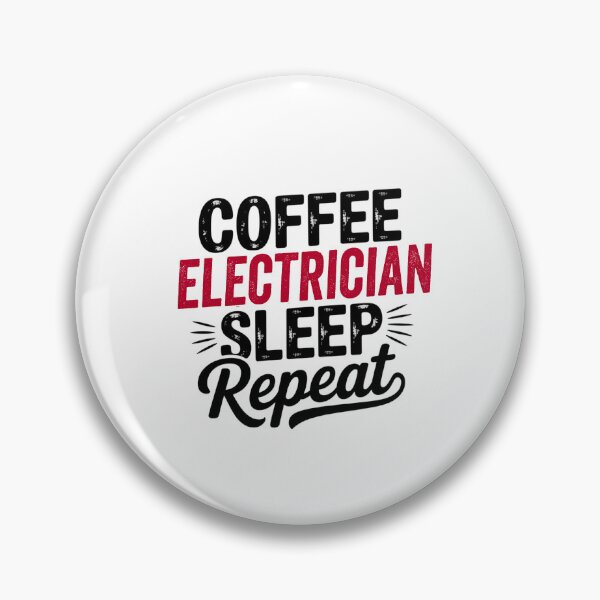 Item preview, Coffee Electrician Sleep Repeat - Funny Electrician Lover designed and sold by Watsonarts.