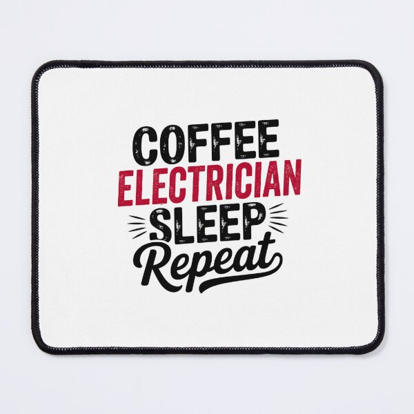 Item preview, Coffee Electrician Sleep Repeat - Funny Electrician Lover designed and sold by Watsonarts.