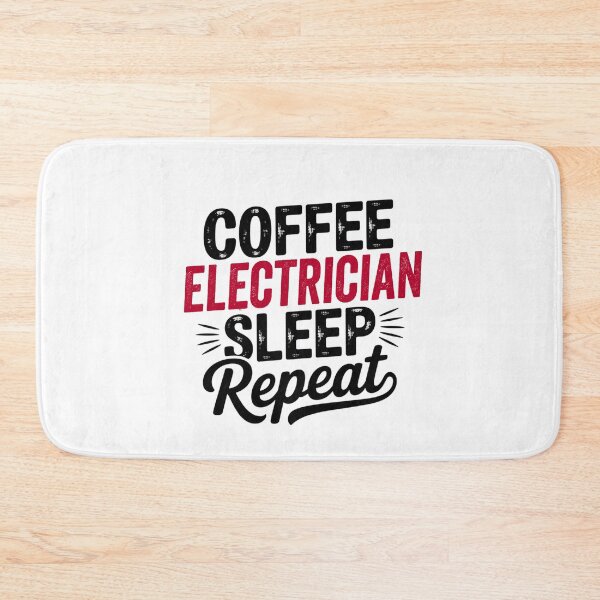 Item preview, Coffee Electrician Sleep Repeat - Funny Electrician Lover designed and sold by Watsonarts.