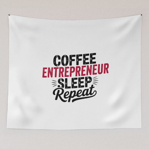 Item preview, Coffee Entrepreneur Sleep Repeat - Funny Entrepreneur Lover designed and sold by Watsonarts.