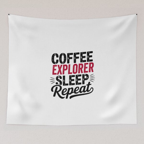Item preview, Coffee Explorer Sleep Repeat - Funny Explorer Lover designed and sold by Watsonarts.