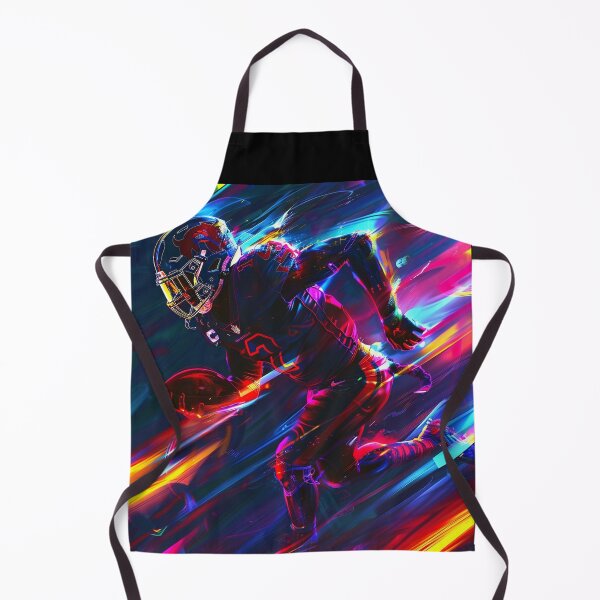Item preview, Gridiron Velocity – Neon Football Illustration designed and sold by ArgentoArt.