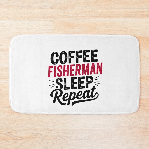 Item preview, Coffee Fisherman Sleep Repeat - Funny Fisherman Lover designed and sold by Watsonarts.