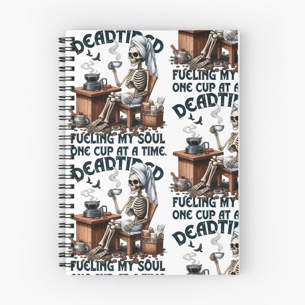 Item preview,  Deadtired Skulls T-Shirt – Funny Gothic Design for the Eternally Exhausted designed and sold by Bigohobi.