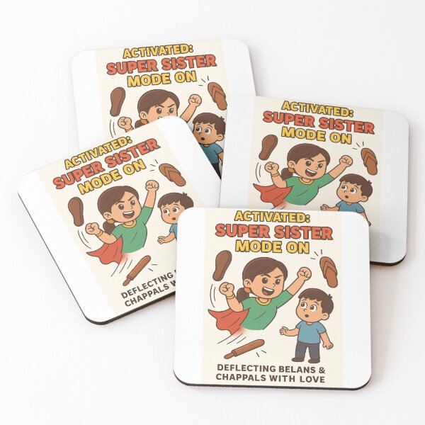 Item preview, Super Sister Rakhi Edition – Deflecting Chappals with Love designed and sold by graphicbidu.