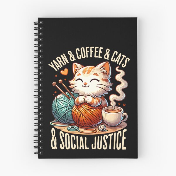 Item preview, Yarn and coffee and cats and social justice designed and sold by EvergreenWhimsy.