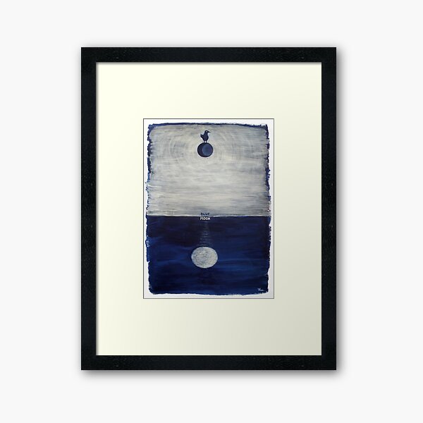 Blue Moon Framed Art Print