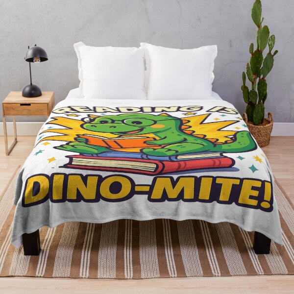 Item preview, Reading is Dino-mite! – Cute Dinosaur Book Lover designed and sold by Rajasekar.
