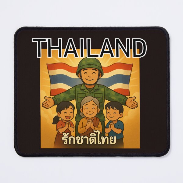 Item preview, Proud Thai Soldier Protecting People - “รักชาติไทย” Cartoon Design designed and sold by konthai.familyart.