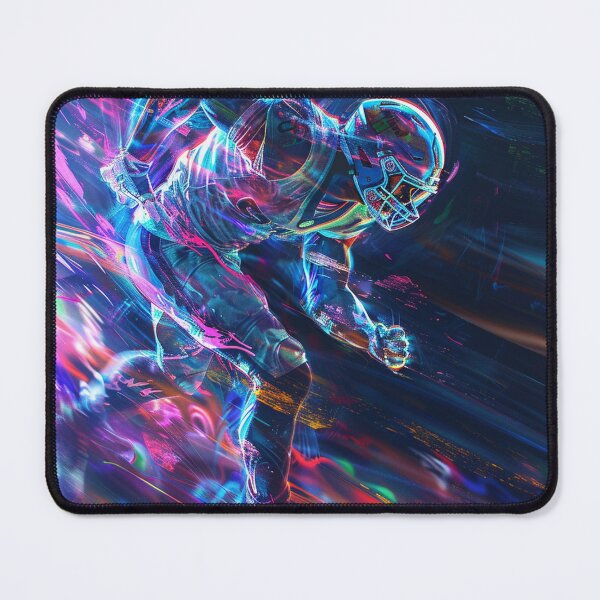 Item preview, Blitz in Motion – Neon Football Illustration designed and sold by ArgentoArt.
