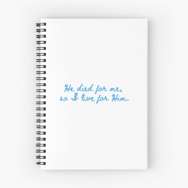 Item preview, He Died for Me — I Live for Him Blue (Christian Sticker) designed and sold by DrawnByE.