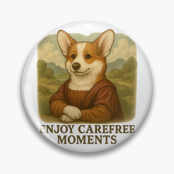 Item preview, Funny Corgi Mona Lisa – Cute Dog Art Parody for Pet Lovers & Gifts designed and sold by 奇0904.