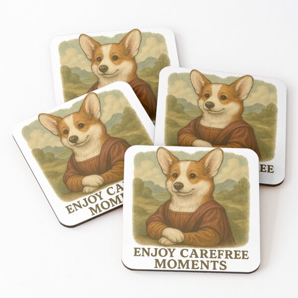 Item preview, Funny Corgi Mona Lisa – Cute Dog Art Parody for Pet Lovers & Gifts designed and sold by 奇0904.