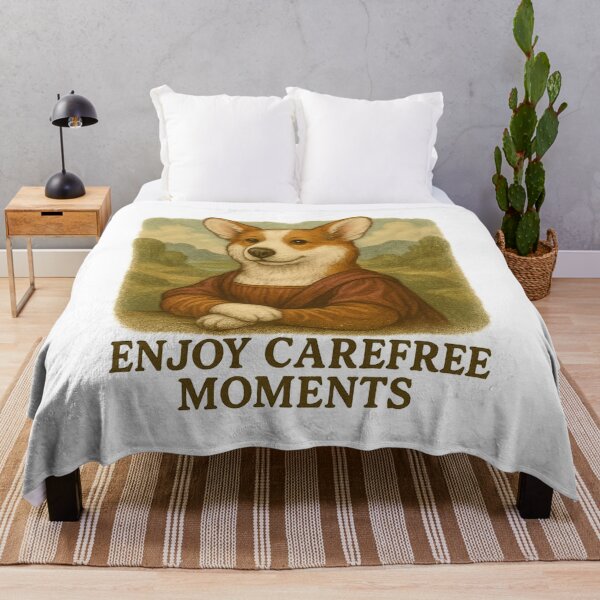 Item preview, Funny Corgi Mona Lisa – Cute Dog Art Parody for Pet Lovers & Gifts designed and sold by 奇0904.