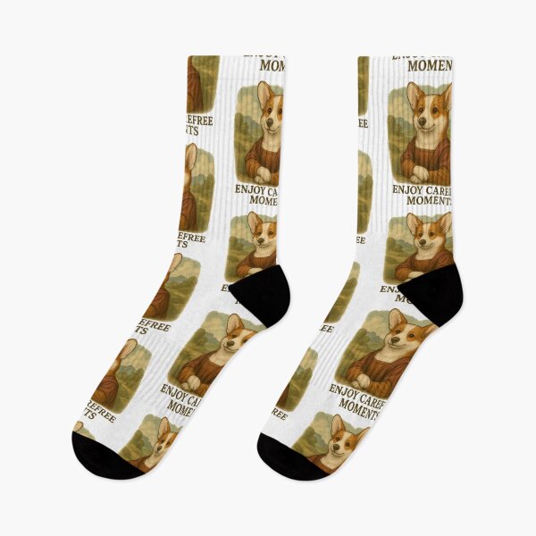 Item preview, Funny Corgi Mona Lisa – Cute Dog Art Parody for Pet Lovers & Gifts designed and sold by 奇0904.