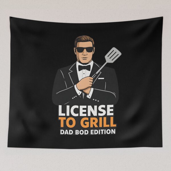 Item preview, License to Grill, Dad Bod Edition designed and sold by Uglyandcute.